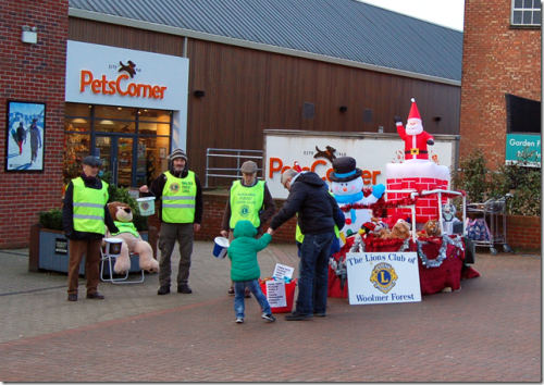 christmas float -country market